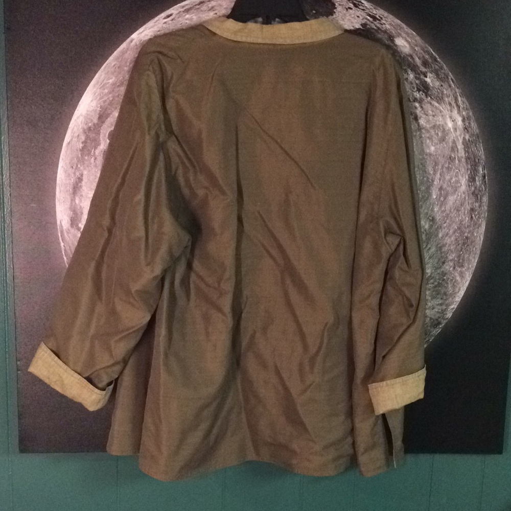 Linda Allard Ellen Tracy silk linen jacket - Picture 6 of 6